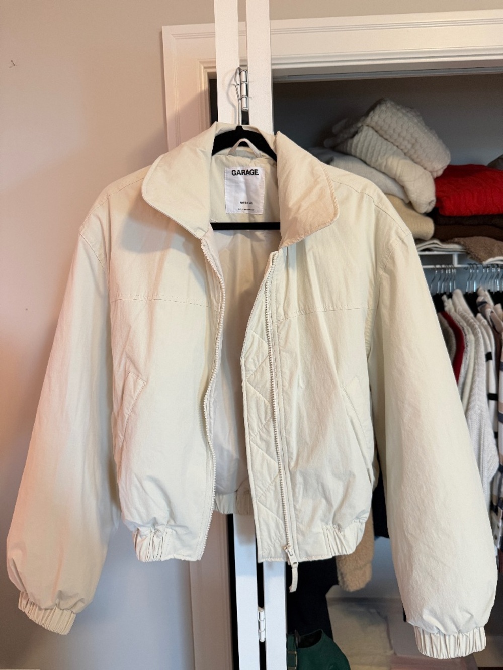Garage Cropped Bomber Jacket
